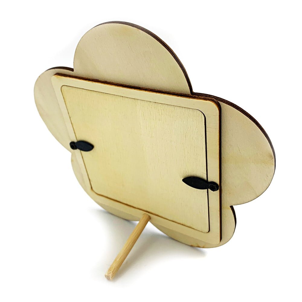 Ramă foto lemn - floare - CraftUp