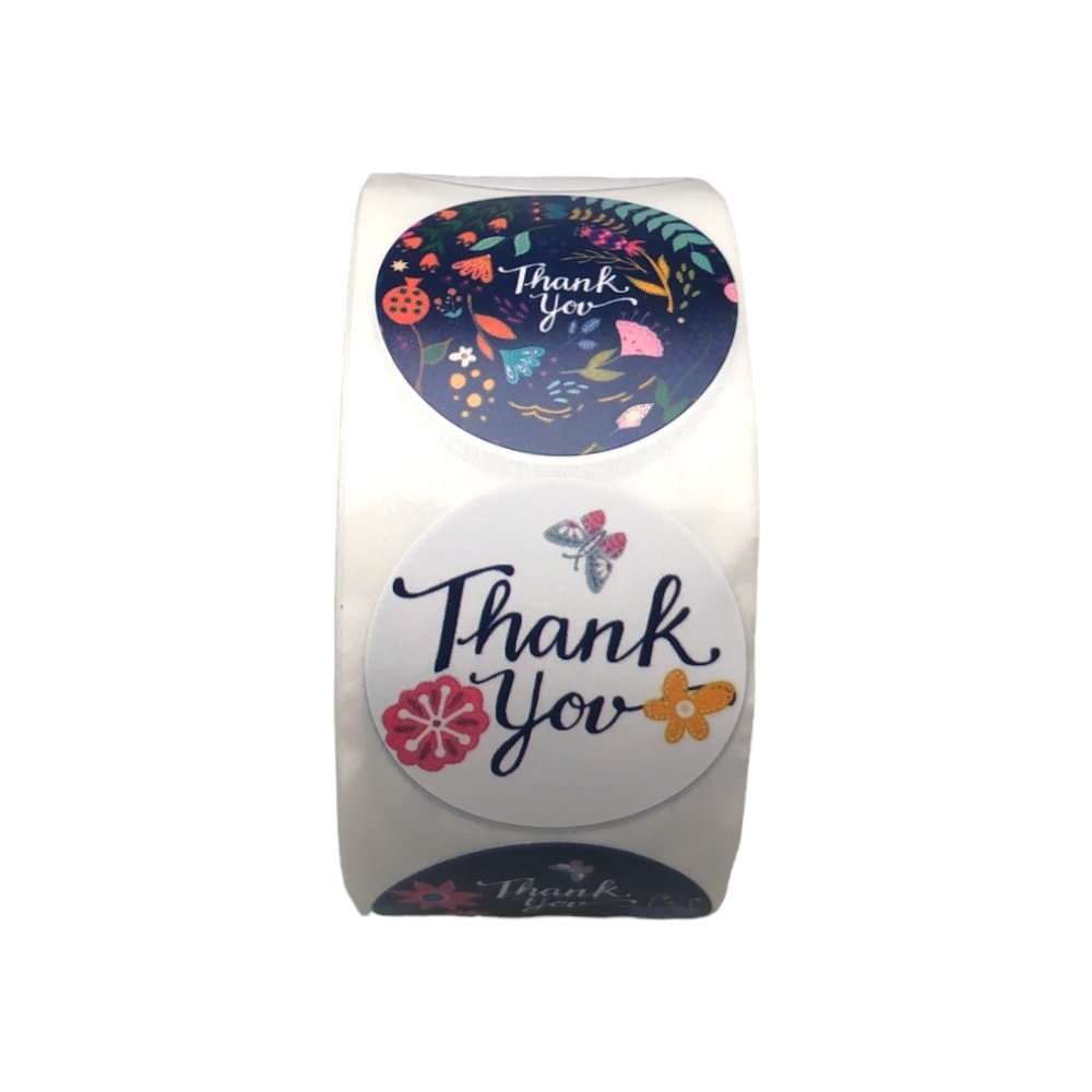 Rolă 500 stickere rotunde 2.5cm - mix modele 3 - CraftUp