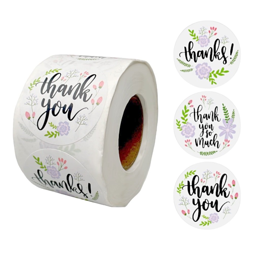 Rolă 500 stickere rotunde 3.8cm - mix modele 7 - CraftUp