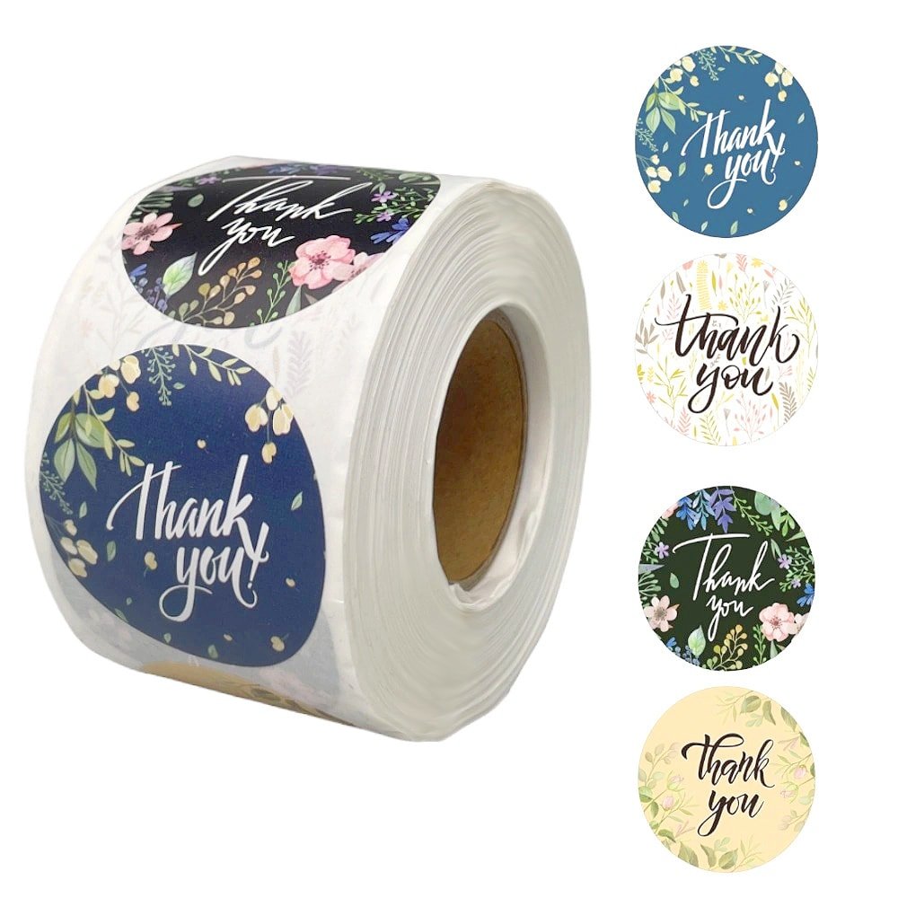 Rolă 500 stickere rotunde 3.8cm - mix modele 8 - CraftUp