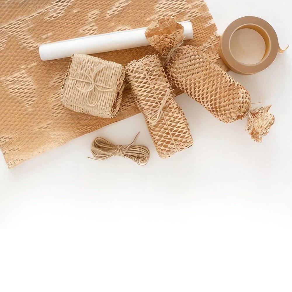 Rolă hârtie kraft fagure 50cm x 50m - maro - CraftUp