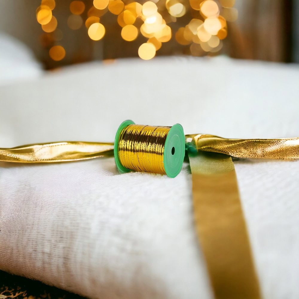 Rolă sfoară metalizată 275m - Auriu - CraftUp