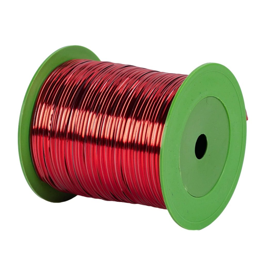 Rolă sfoară metalizată 275m - Roșu - CraftUp