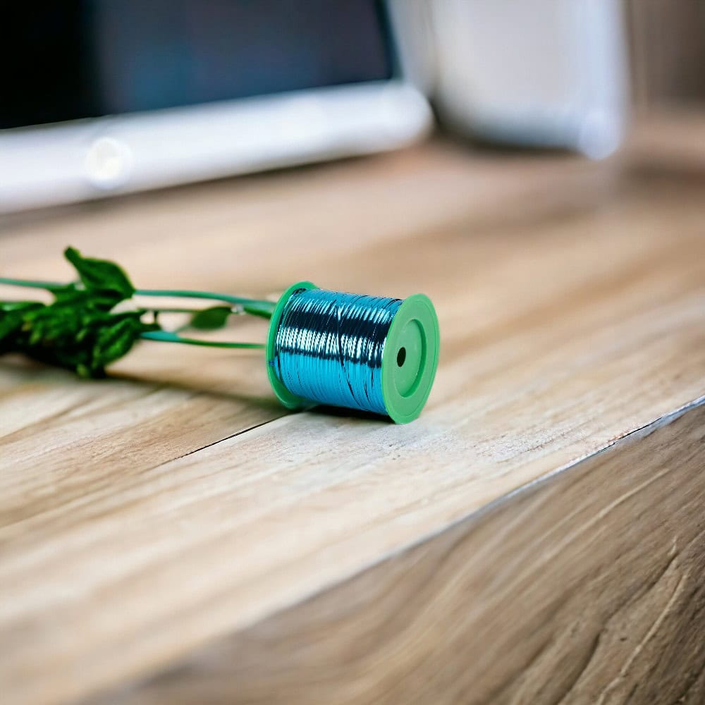 Rolă sfoară metalizată 275m - Turcoaz - CraftUp
