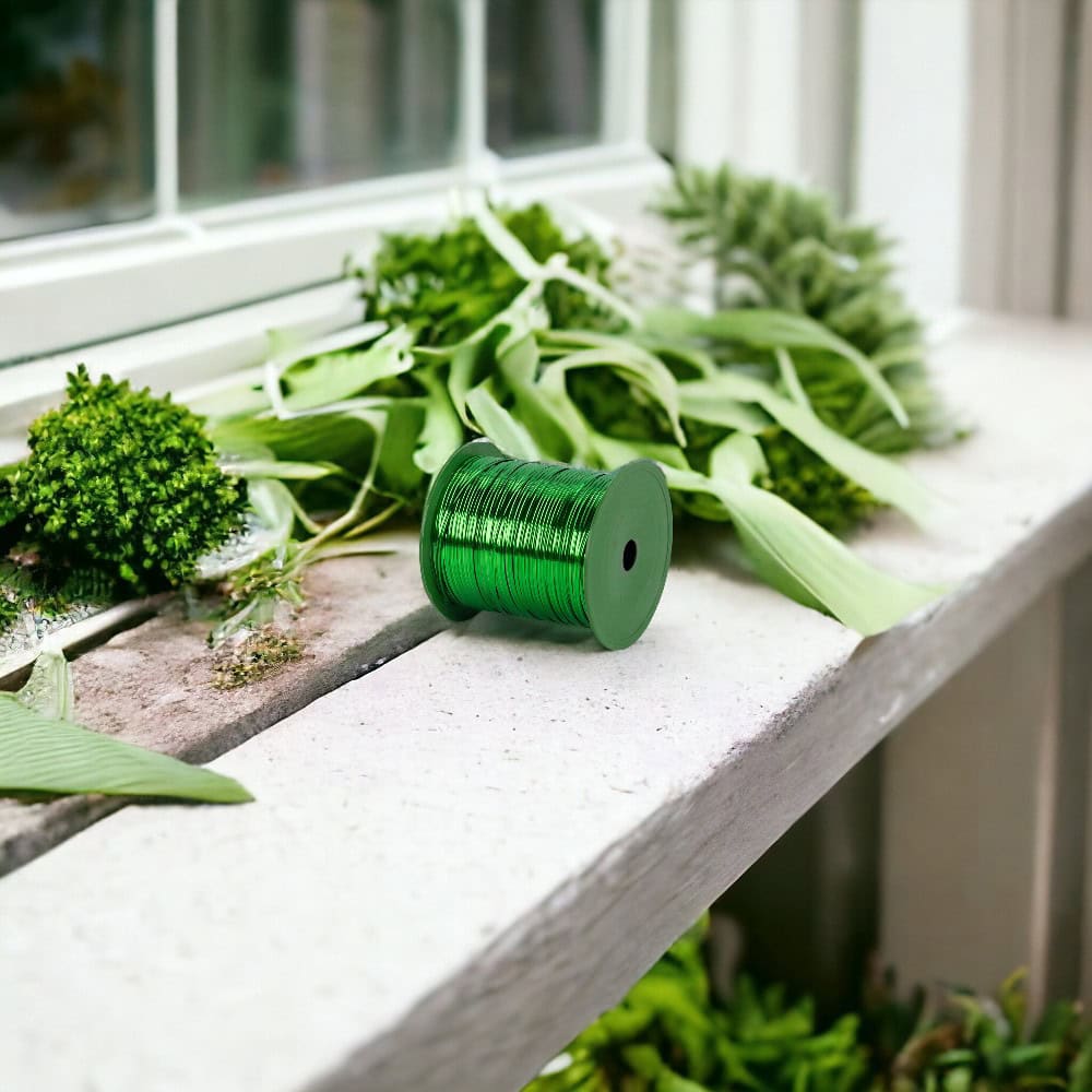 Rolă sfoară metalizată 275m - Verde - CraftUp
