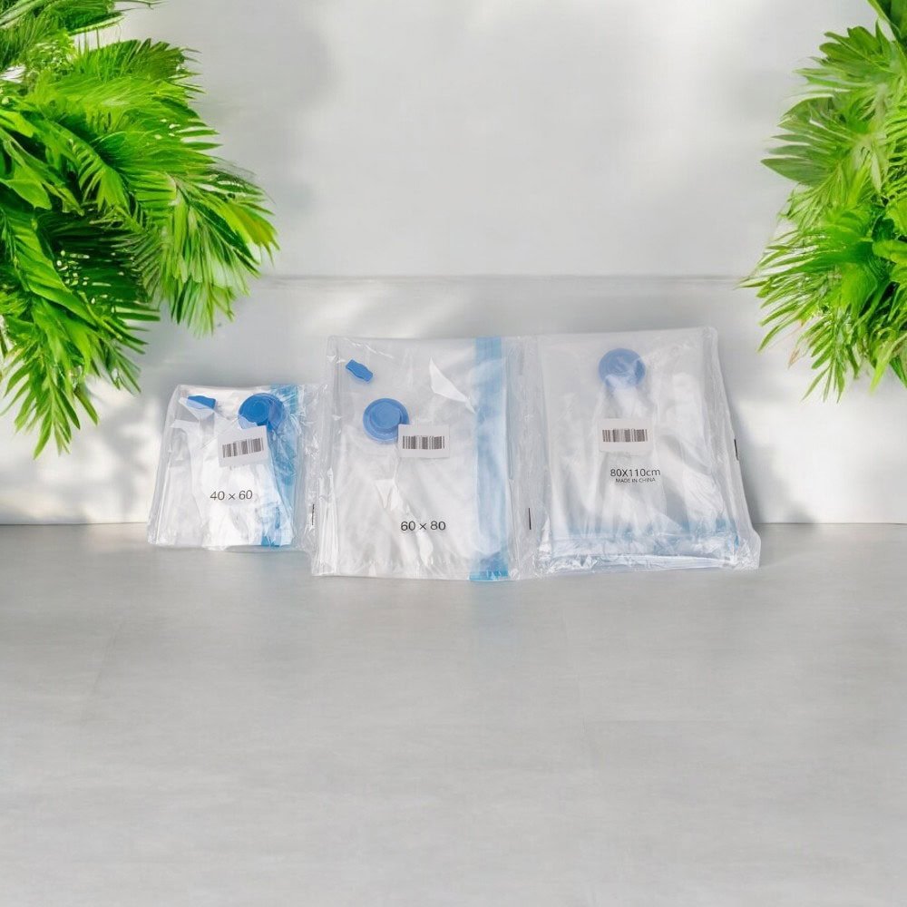 Saci vidați cu fermoar albastru - 40x60cm - CraftUp