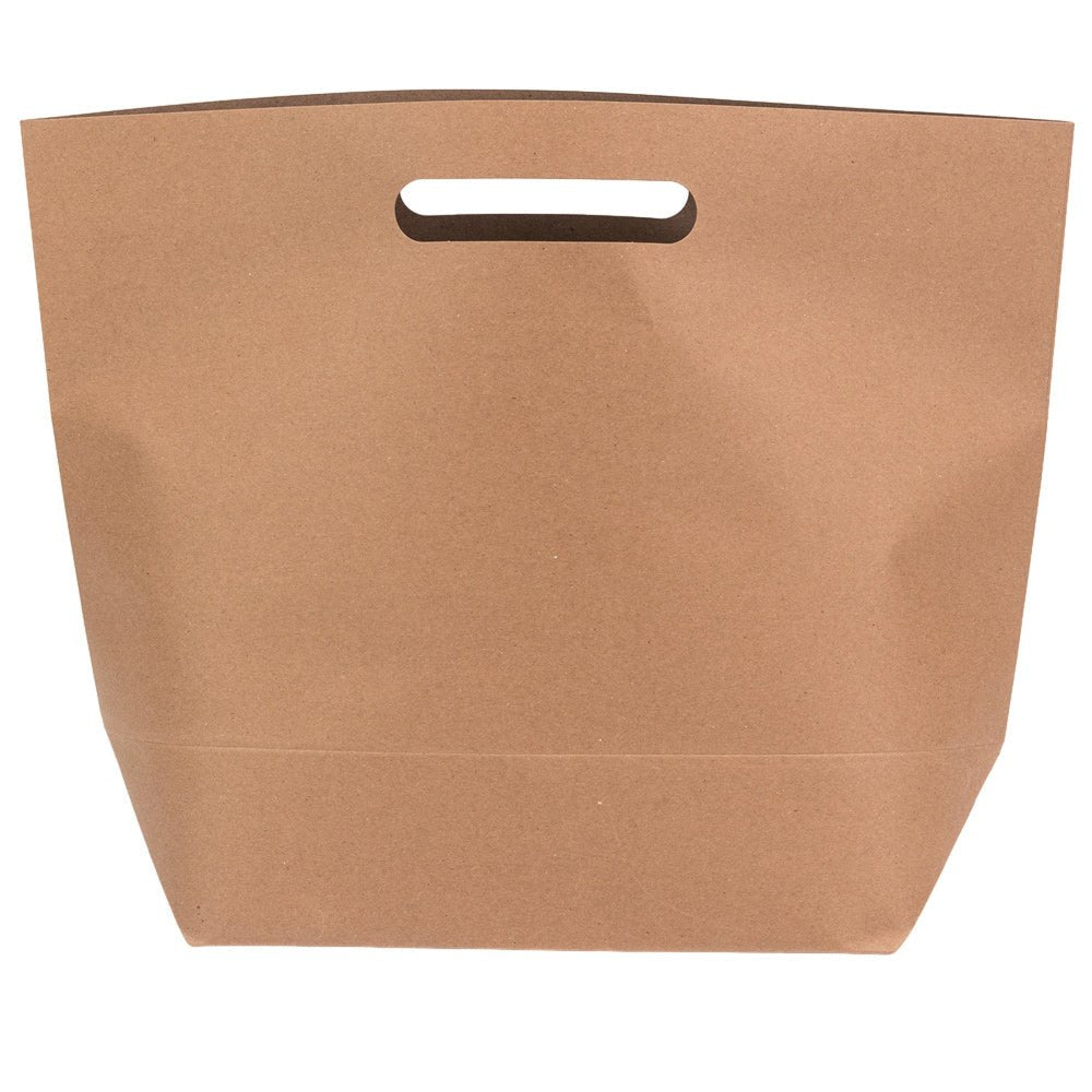 Sacoșă hârtie cu mânere – kraft (set 5 buc) 23x13x27.5cm - CraftUp