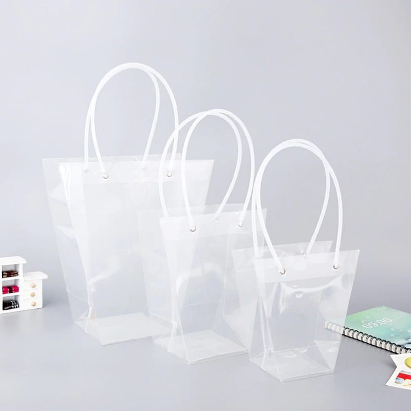 Sacoșe ghiveci transparente (set 10 buc) - CraftUp