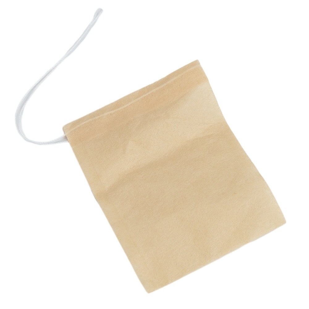 Săculeț hârtie mic cu sfoară - beige 6x8cm (set 100 buc) - CraftUp