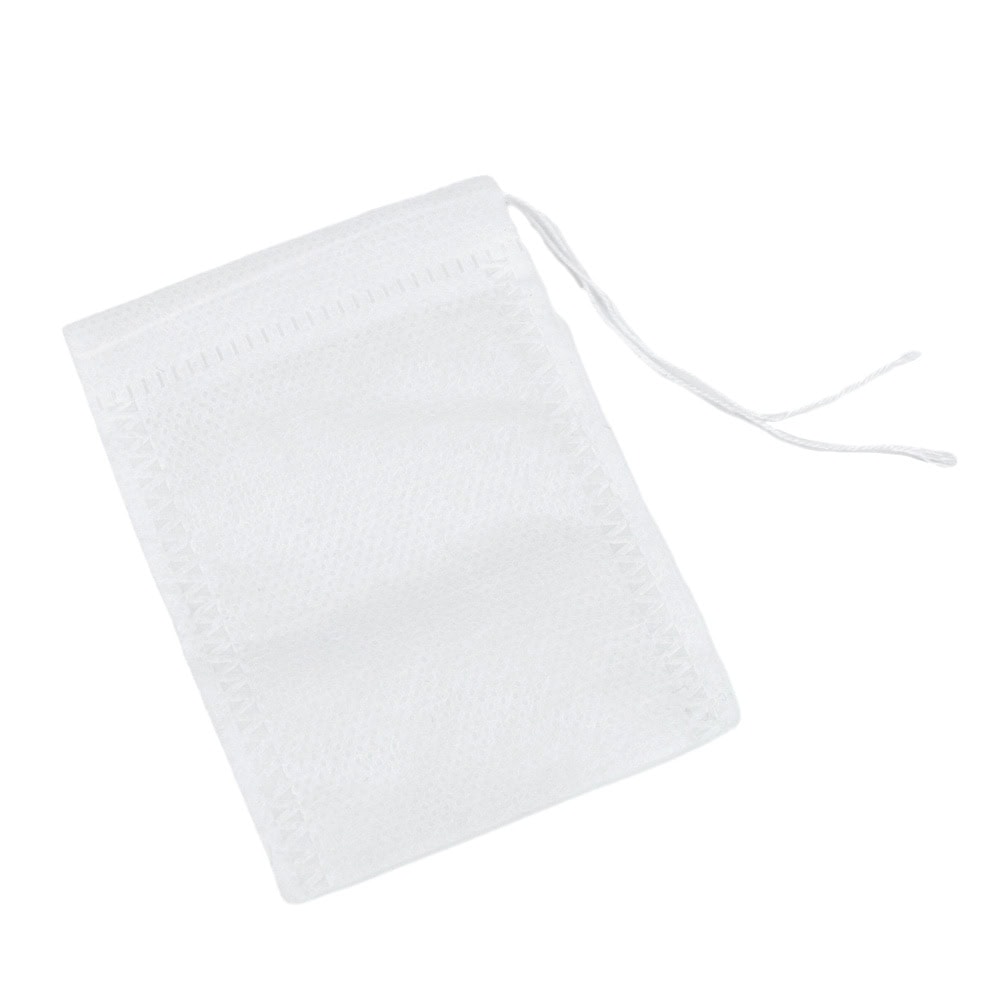 Săculeț non woven mic cu sfoară - alb 6x8cm (set 100 buc) - CraftUp