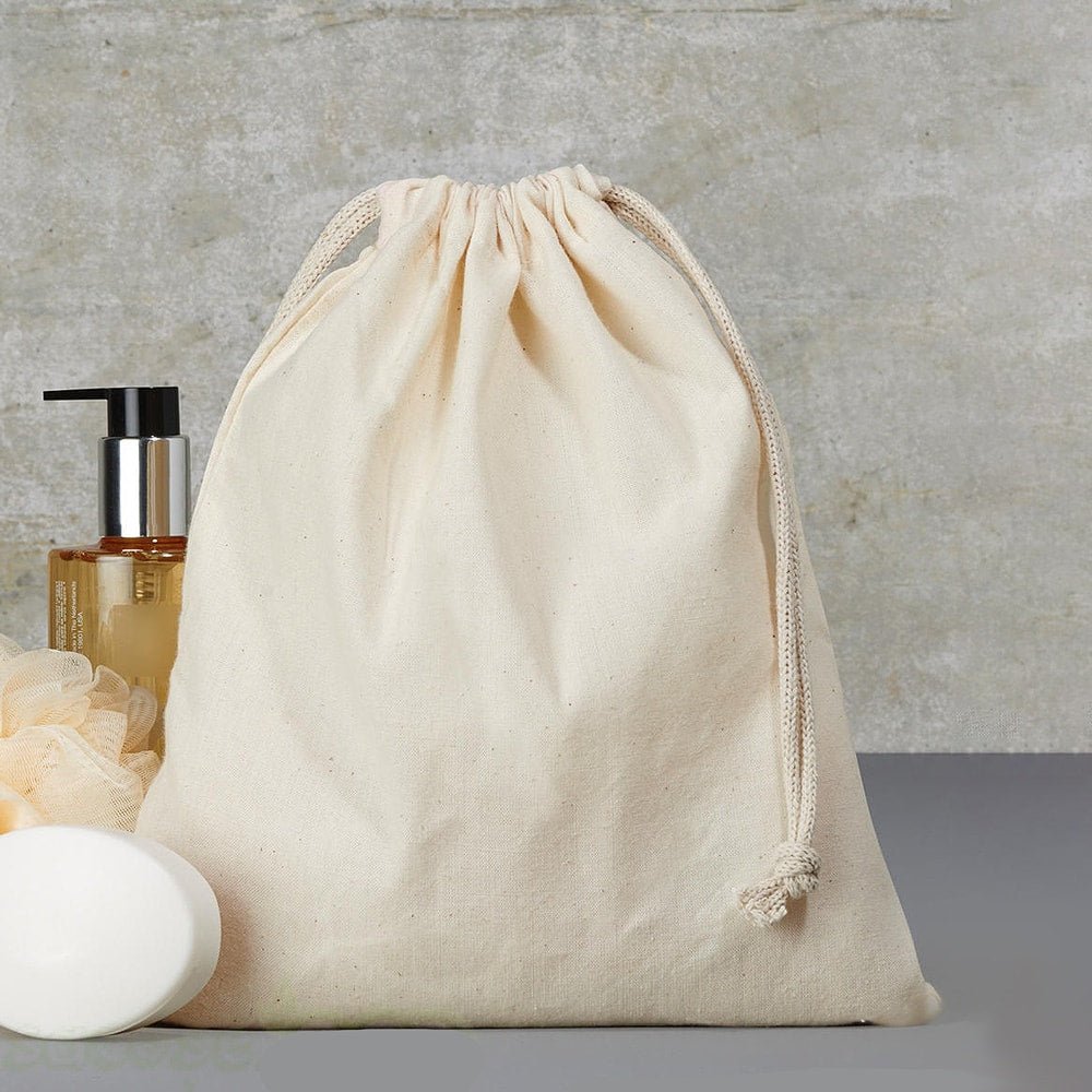 Săculeți bumbac dreptunghiulari - alb 28x32cm - CraftUp