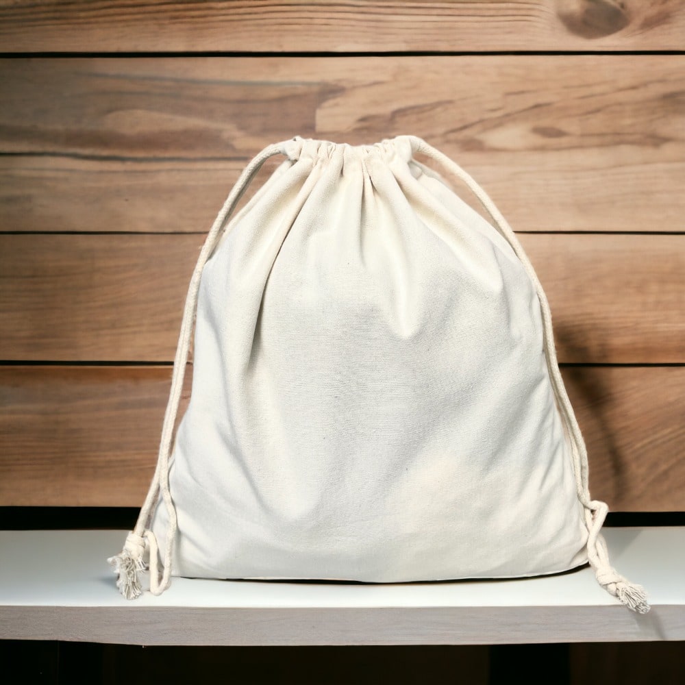 Săculeți bumbac dreptunghiulari - alb 35x37cm - CraftUp