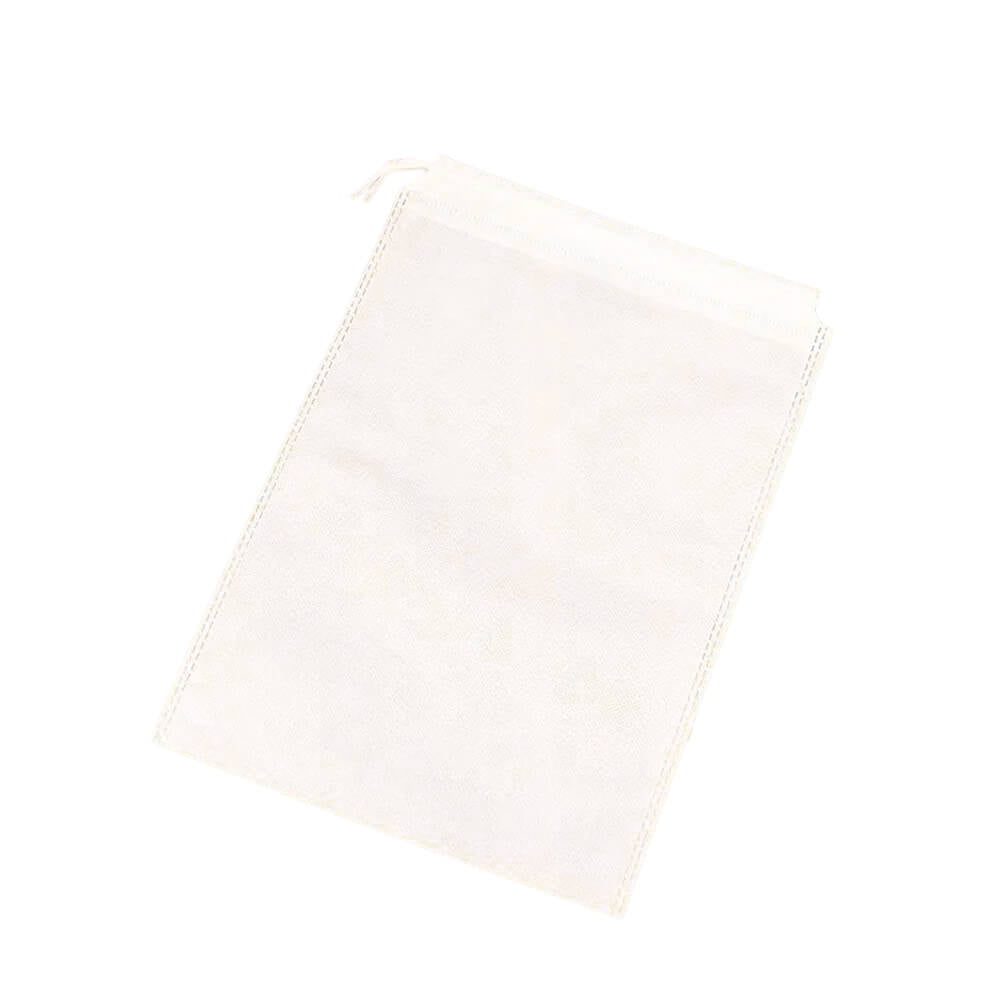 Săculeți non woven cu sfoară - alb (set 50 buc) - CraftUp