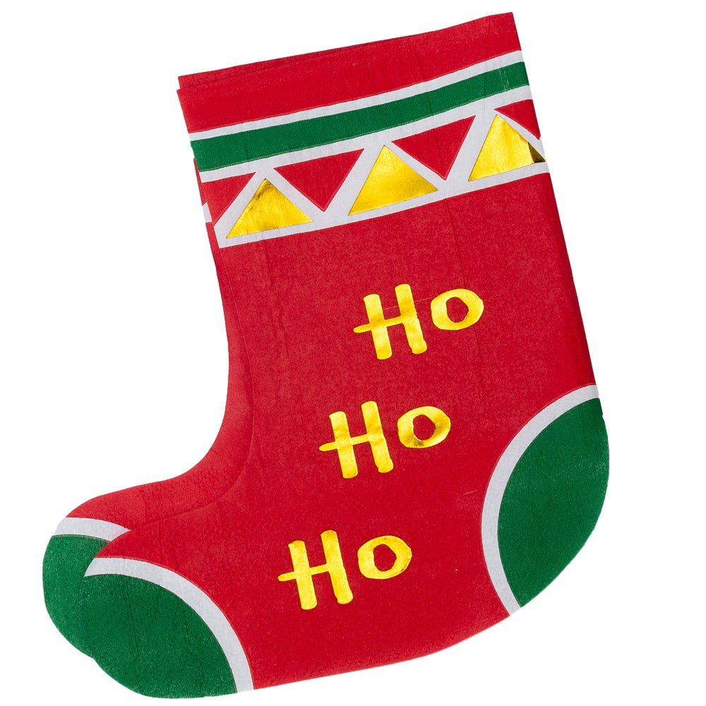 Șervețele de Crăciun în formă de cizmuliță roșie (set 20 buc) - CraftUp