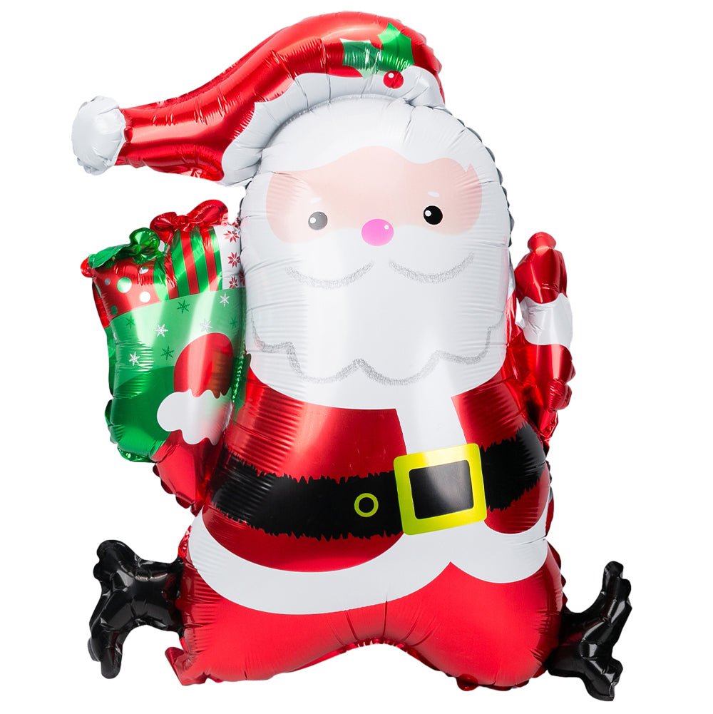 Set baloane folie Crăciun în formă de Moș Crăciun (set 25 buc) - CraftUp