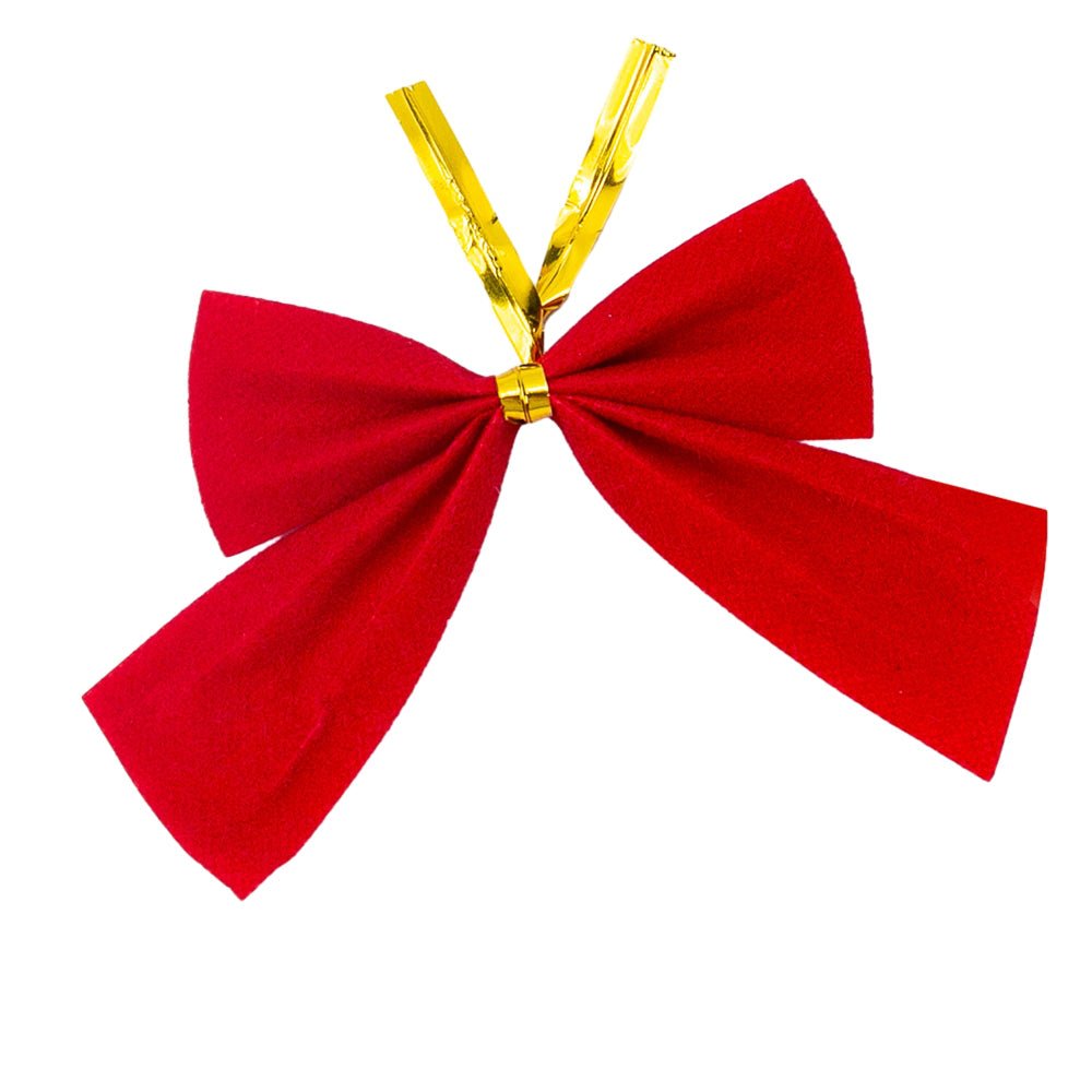 Set fundițe catifea Crăciun (set 12 buc) - CraftUp