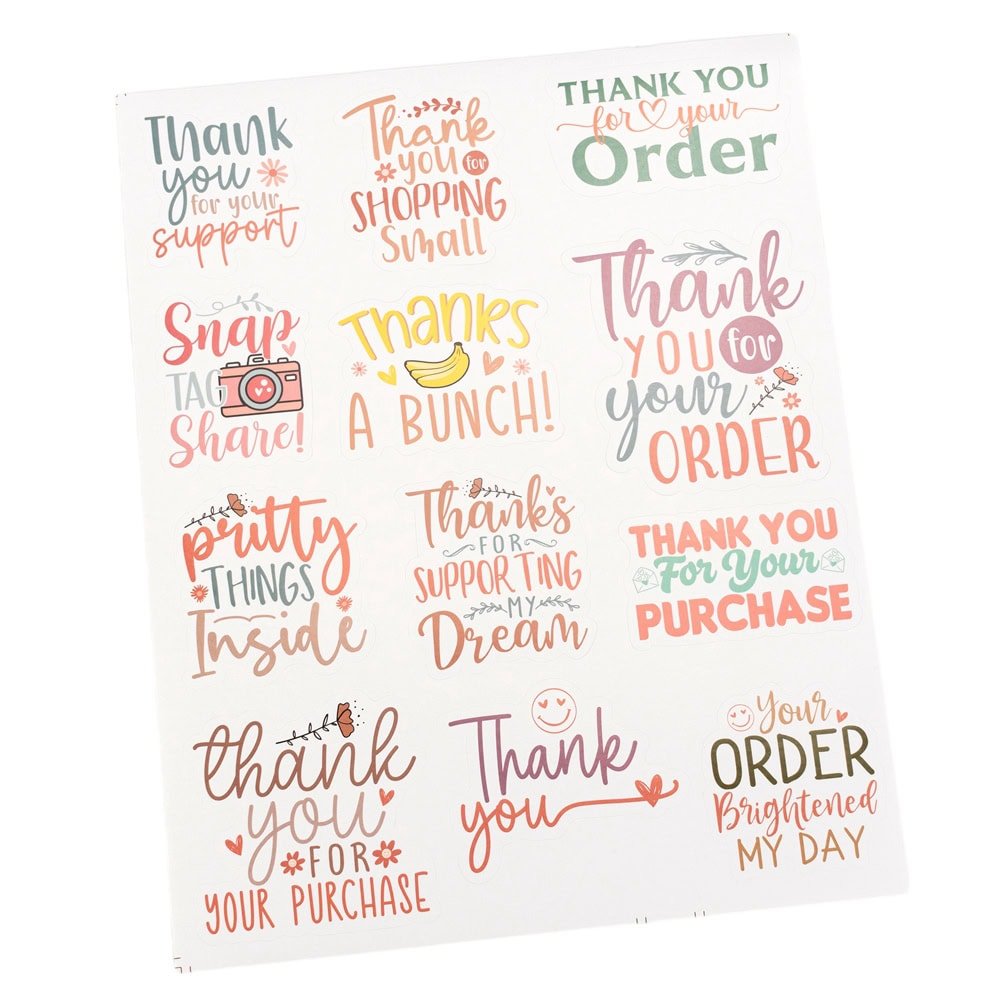 Stickere 12 modele diferite cu mesaj - model 5 mix (set 120 buc) - CraftUp