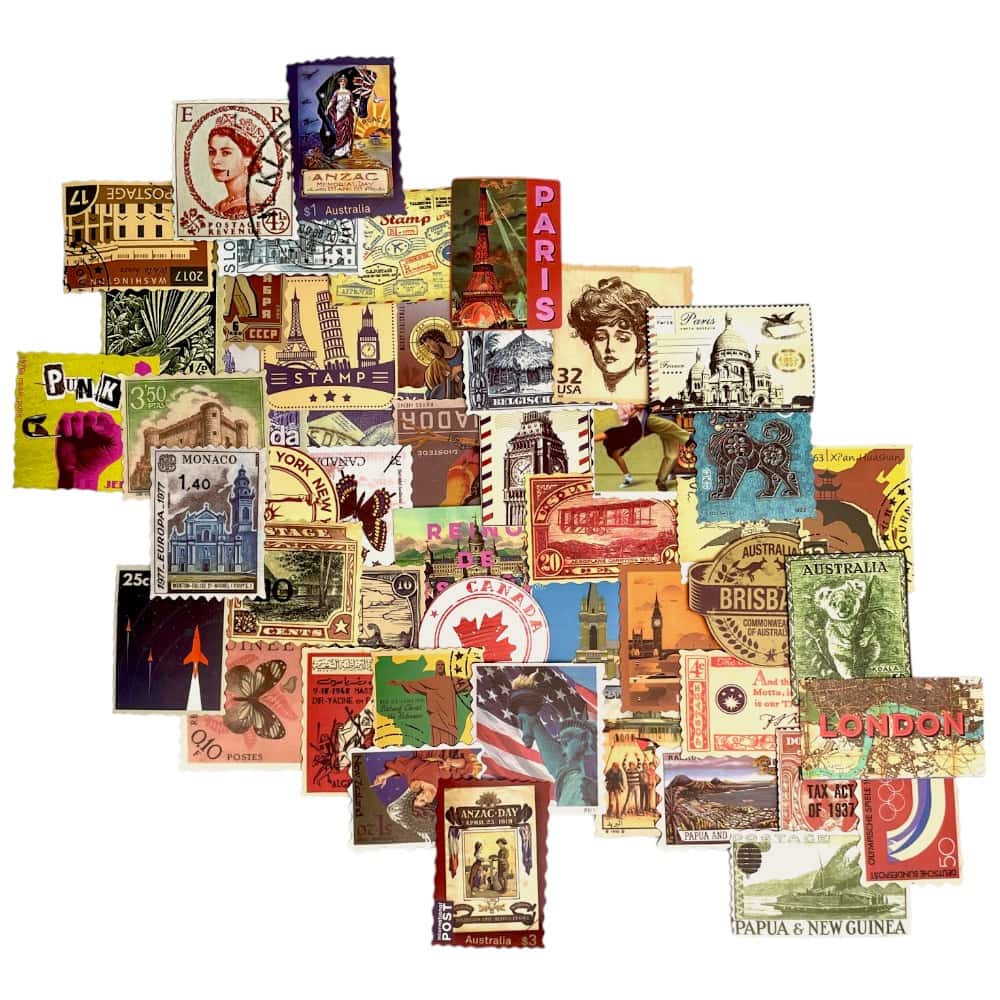 Stickere mici din hârtie - temă călătorie - CraftUp