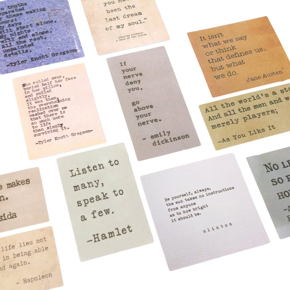 Stickere mici din hârtie - temă citate - CraftUp