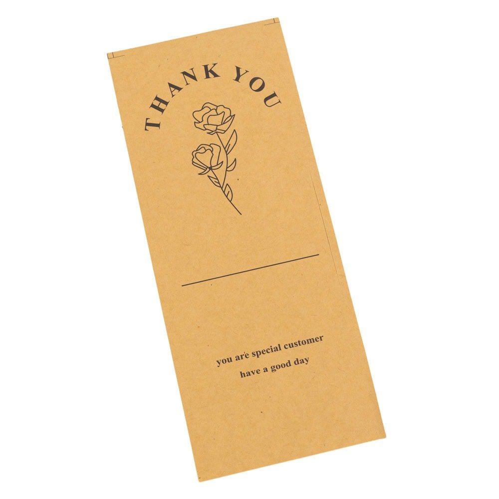 Stickere rotunde din hârtie cu mesaj Thank you special customer - kraft (set 50 buc) - CraftUp