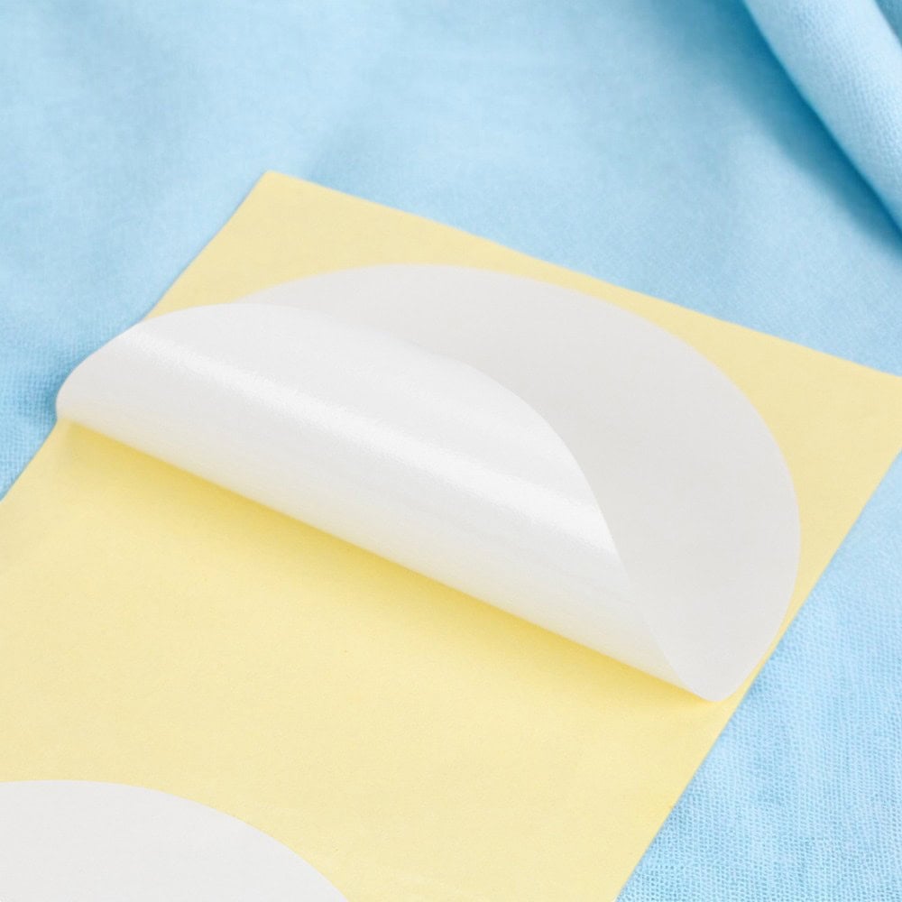 Stickere rotunde uni 10cm - alb (set 30 buc) - CraftUp