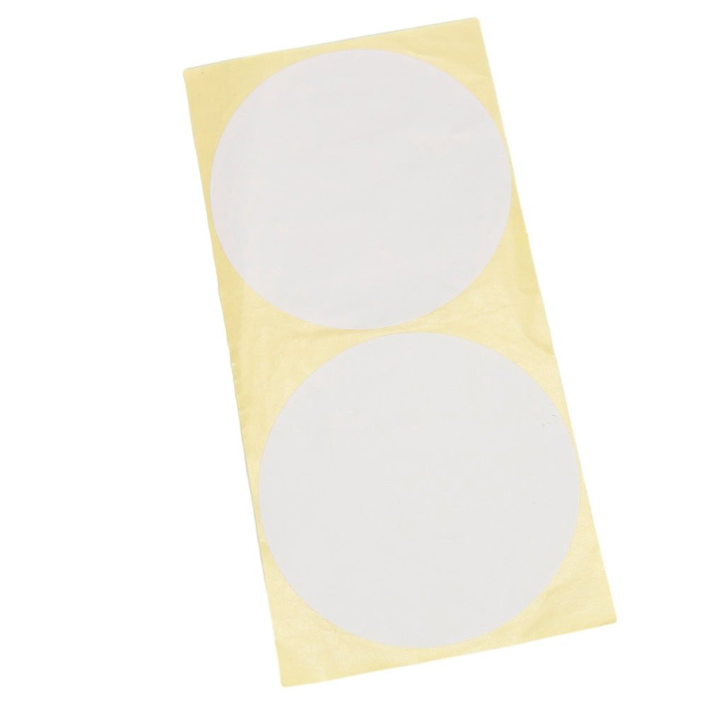 Stickere rotunde uni 10cm - alb (set 30 buc) - CraftUp
