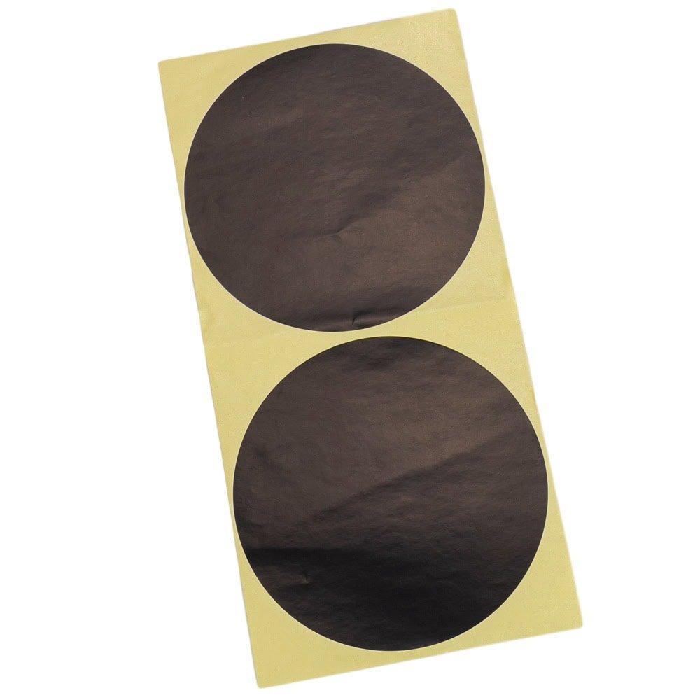 Stickere rotunde uni 10cm - negru (set 30 buc) - CraftUp