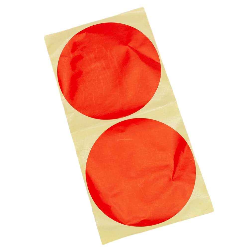 Stickere rotunde uni 10cm - roșu (set 30 buc) - CraftUp