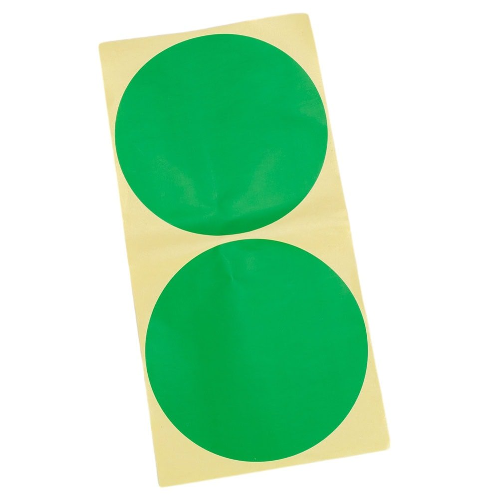 Stickere rotunde uni 10cm - verde (set 30 buc) - CraftUp