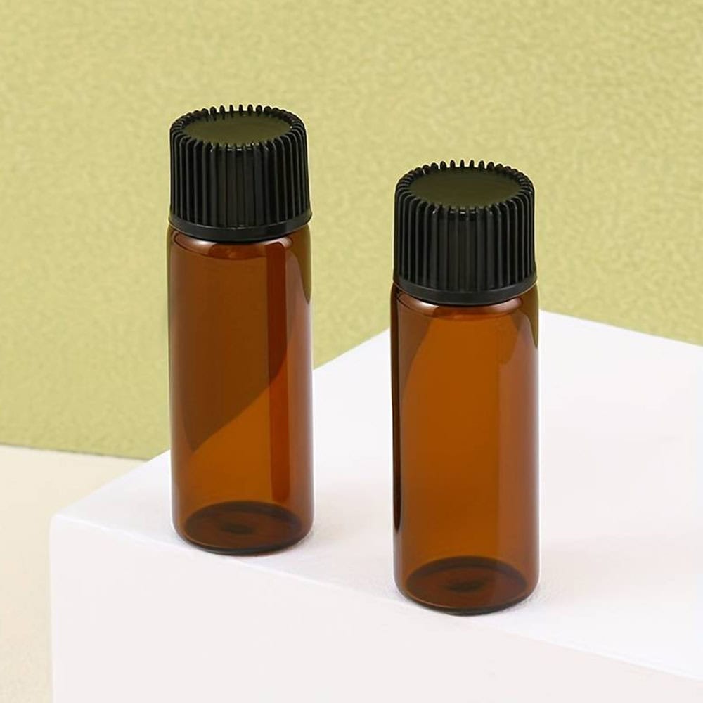 Sticluță ambră reutilizabilă cu picurător și capac negru - CraftUp