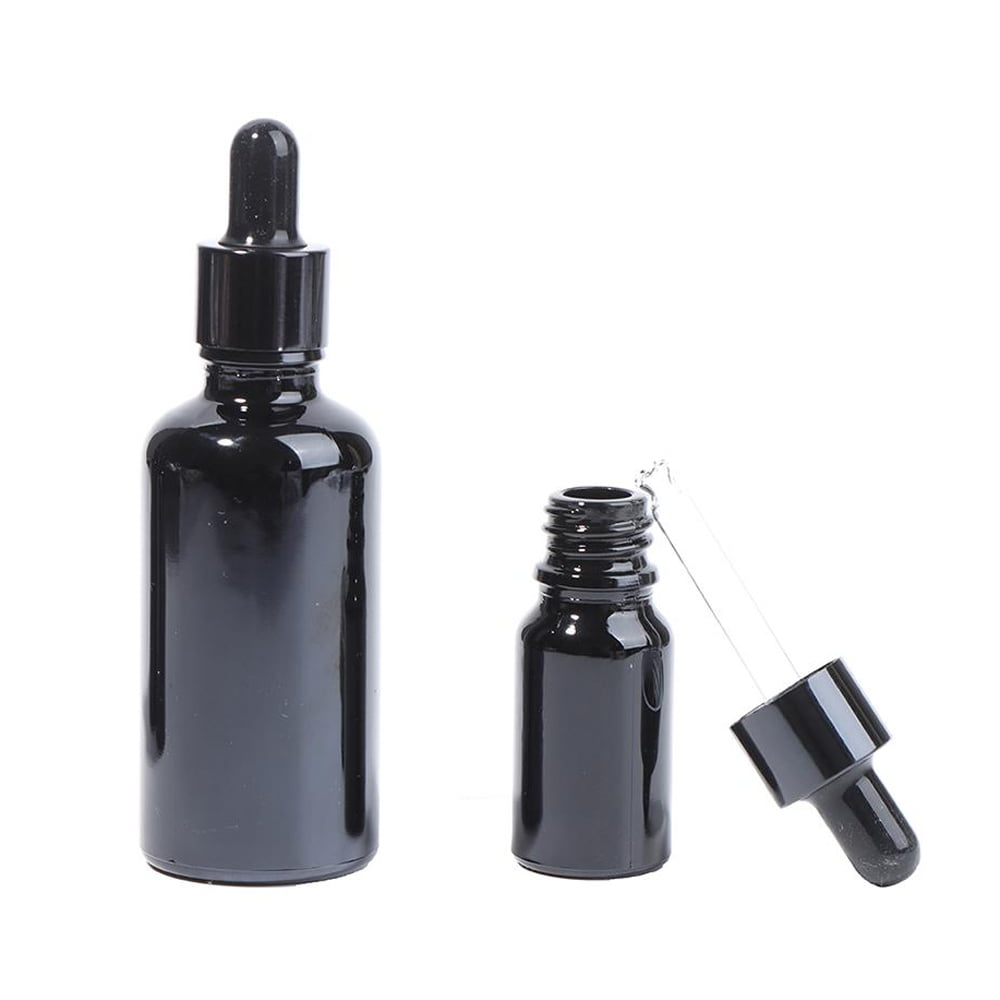 Sticluță neagră lucioasă reutilizabilă cu pipetă - CraftUp