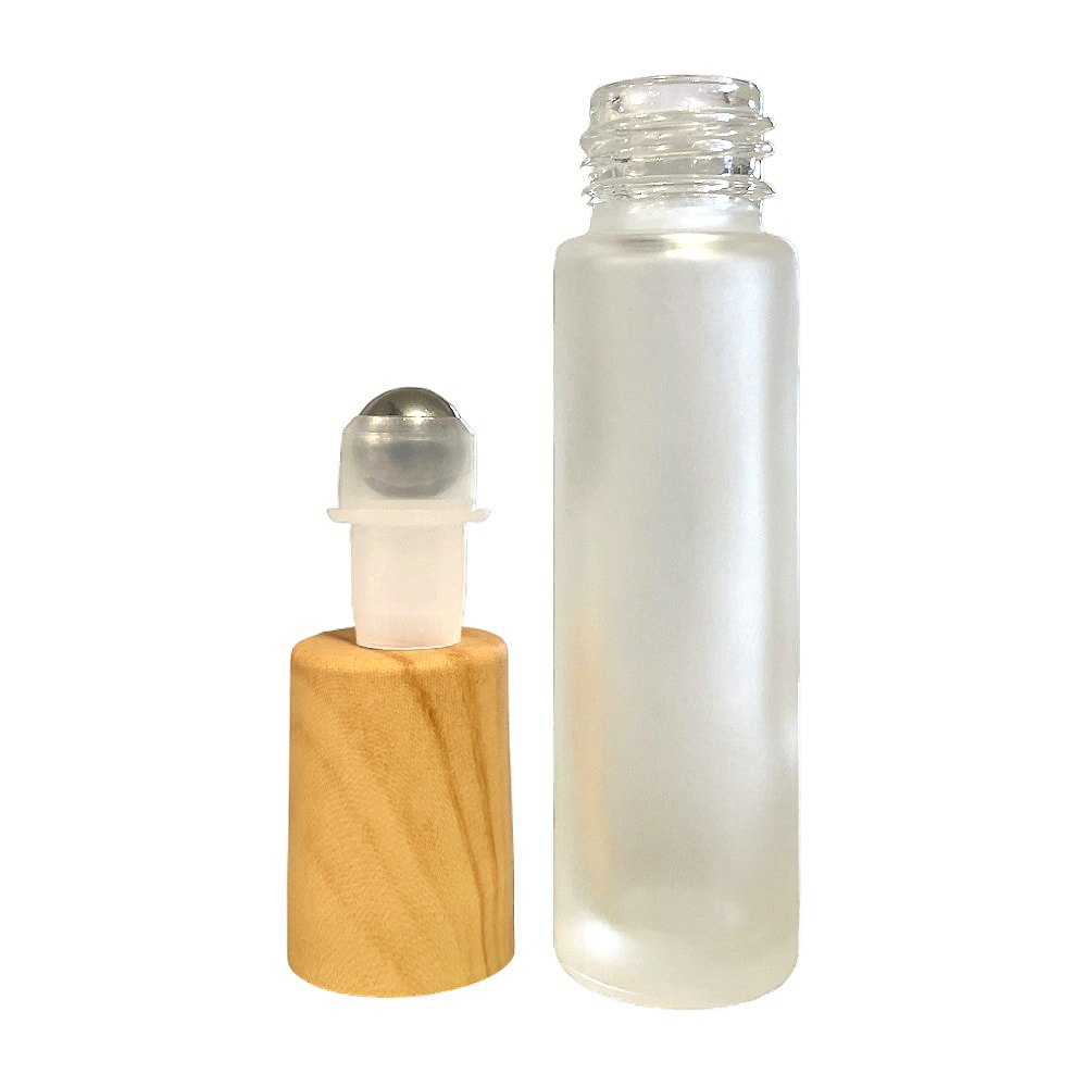 Sticluță rotundă mată reutilizabilă cu roll - on metalic și capac maro - CraftUp