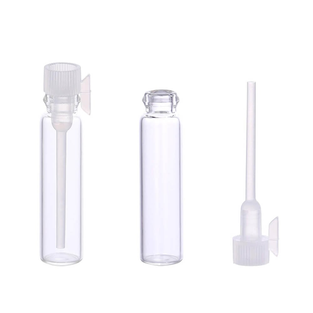 Sticluță transparentă cu capac alb și aplicator 2ml - CraftUp