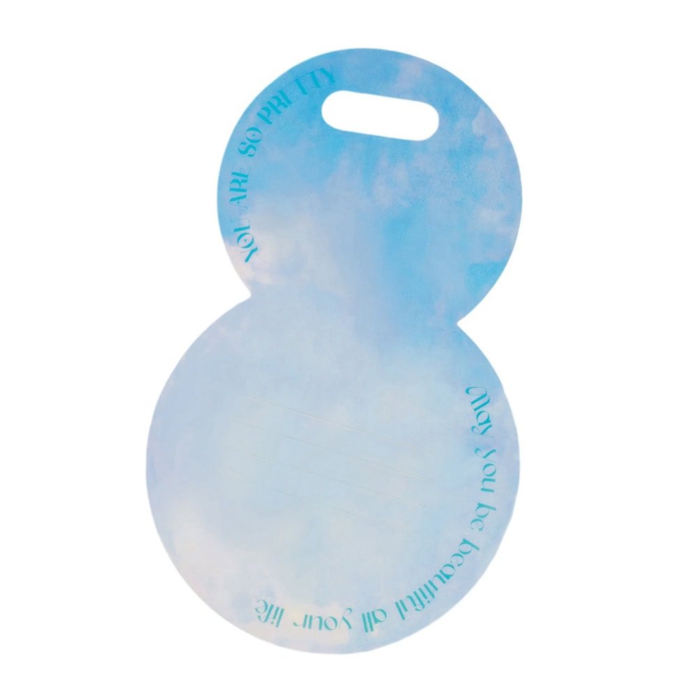 Suport rotund pentru flori - bleu (set 10 buc) - CraftUp