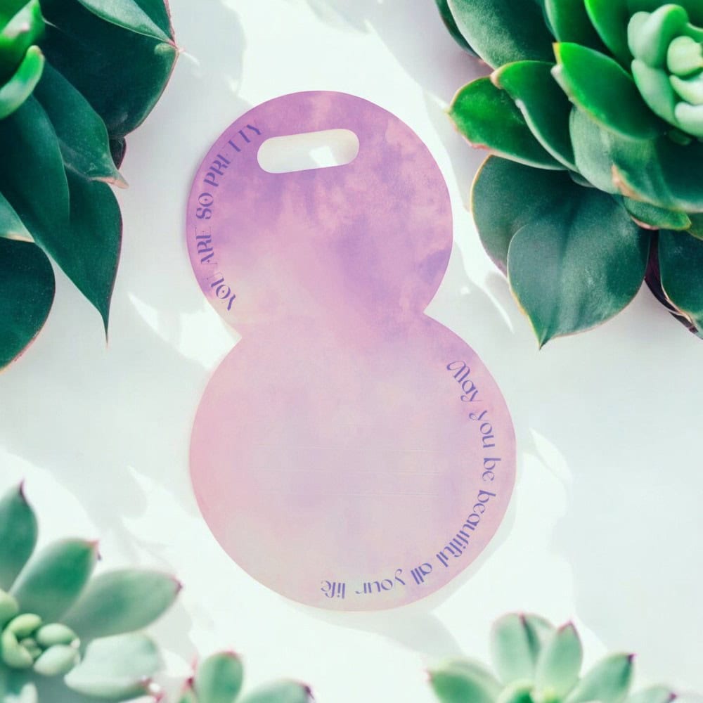 Suport rotund pentru flori - mov (set 10 buc) - CraftUp