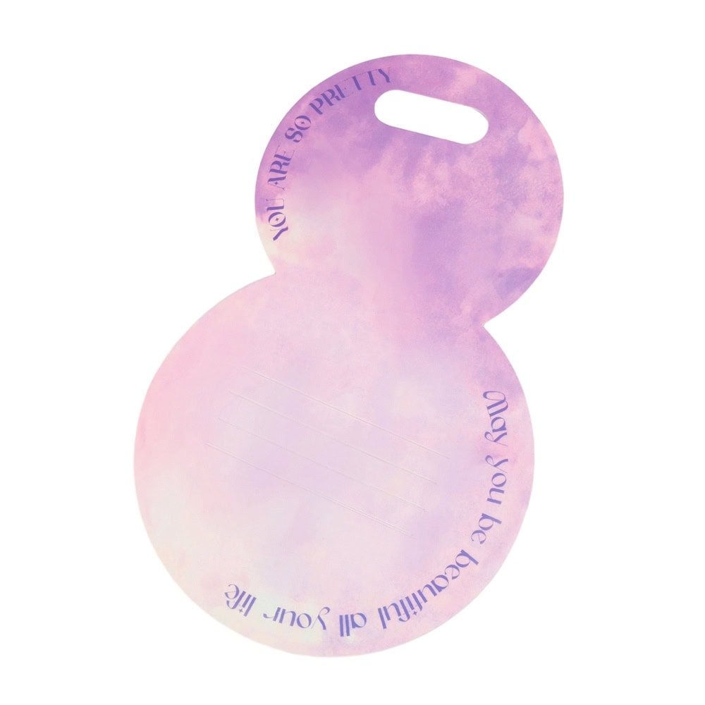 Suport rotund pentru flori - mov (set 10 buc) - CraftUp