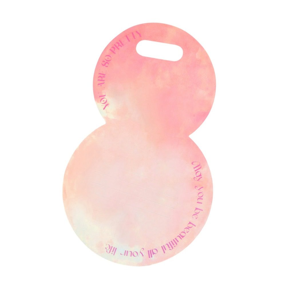 Suport rotund pentru flori - roz (set 10 buc) - CraftUp