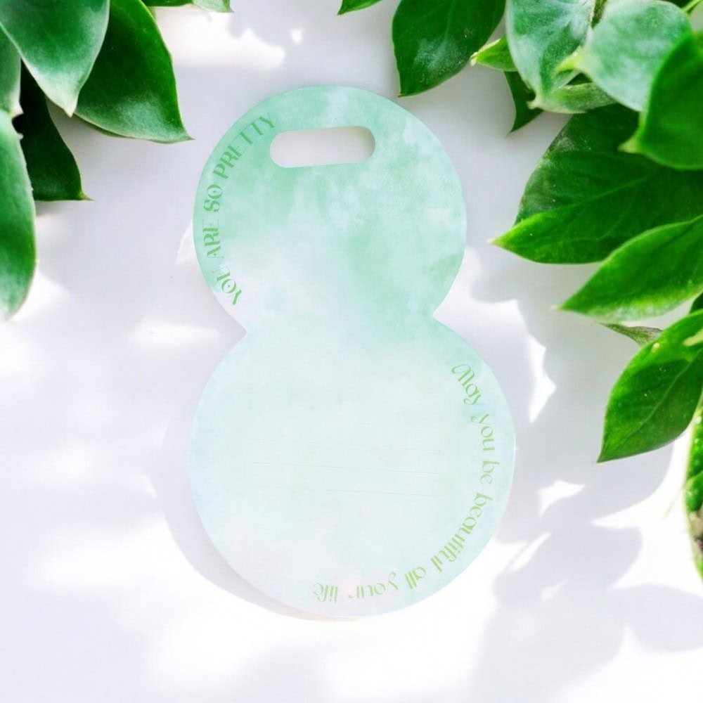 Suport rotund pentru flori - verde deschis (set 10 buc) - CraftUp