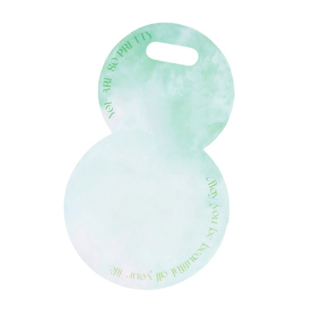 Suport rotund pentru flori - verde deschis (set 10 buc) - CraftUp