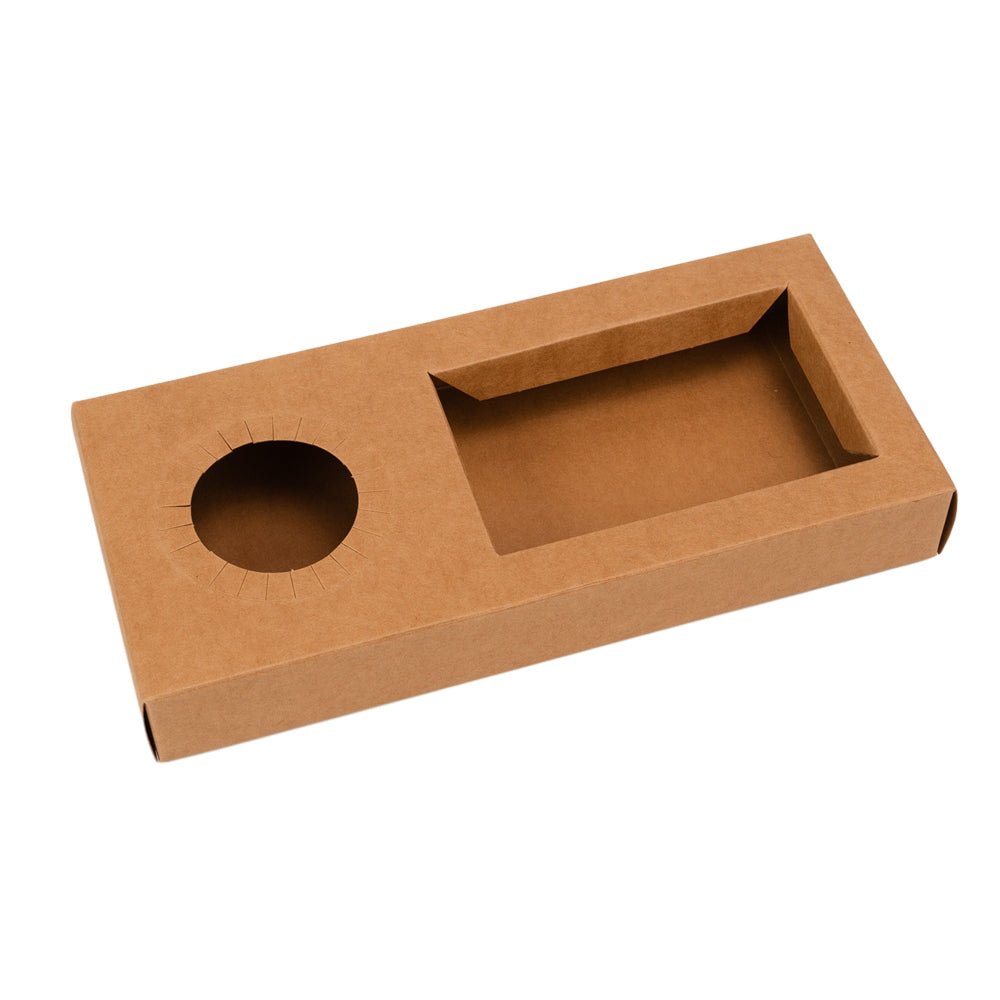 Tavă cu 2 inserții - un pahar și o tăviță - Kraft (set 50 buc) - CraftUp