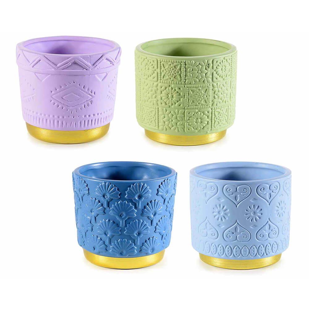 Vază ceramică cu margine aurie - model aleatoriu - CraftUp